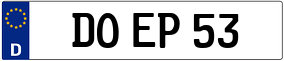 Trailer License Plate